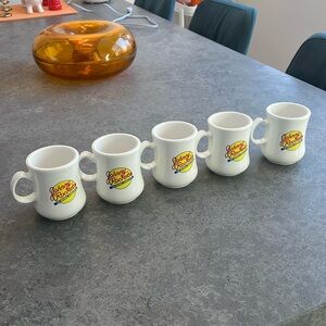 5 vintage Johnny Rockets Mugs